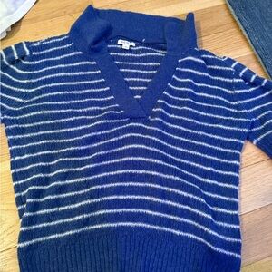 Pistols Blue and White Striped Sweater